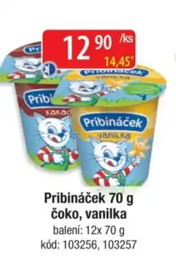 Qanto Pribináček čoko, vanilka nabídka