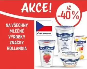 Na všechny mléčné výrobky značky hollandia