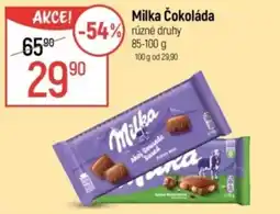 Globus MILKA Čokoláda nabídka