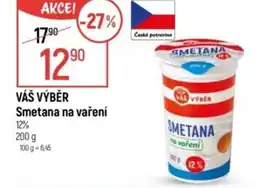 Globus VÁŠ VÝBĚR Smetana na vaření nabídka