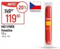 Globus VÁŠ VÝBĚR Vysočina nabídka