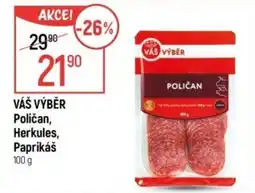 Globus VÁŠ VÝBĚR Poličan, herkules, paprikáš nabídka