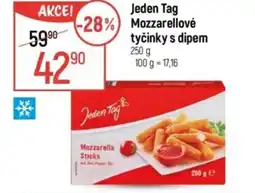 Globus JEDEN TAG Mozzarellové tyčinky s dipem nabídka