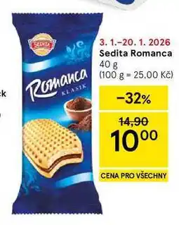 Tesco Sedita Romanca, 40 g nabídka