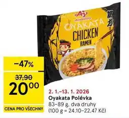 Tesco Oyakata Polévka, 83-89 g. dva druhy nabídka