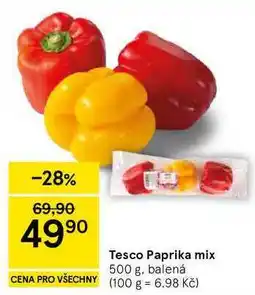Tesco Tesco Paprika mix, 500 g, balená nabídka