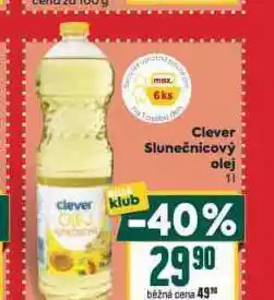 Billa Clever slunečnicový olej nabídka