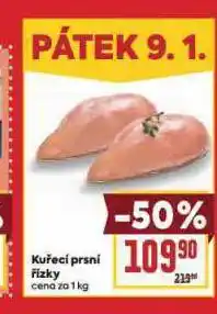 Billa Kuřecí prsní řízky nabídka