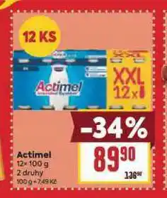 Billa Actimel nabídka