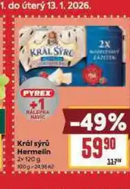 Billa Král sýrů hermelín nabídka