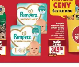 Billa Pampers dětské plenky nabídka