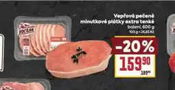 Billa Vepřová pečeně minutkové plátky extra tenké nabídka