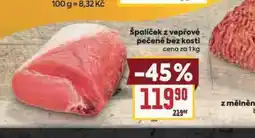 Billa Špalíček z vepřové pečeně bez kosti nabídka