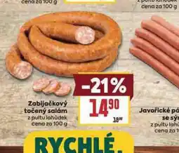 Billa Zabijačkový točený salám nabídka