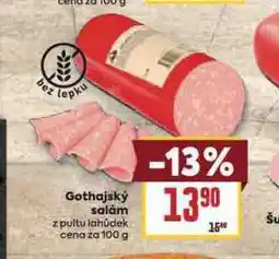 Billa Gotjhajský salám nabídka