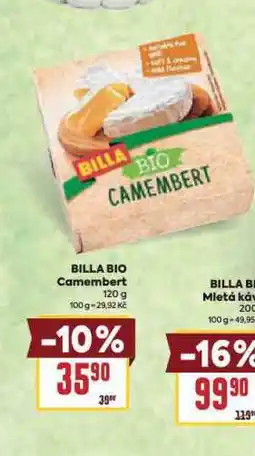 Billa Billa bio camembert nabídka
