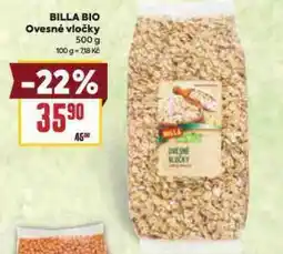 Billa Billa bio ovesné vločky nabídka
