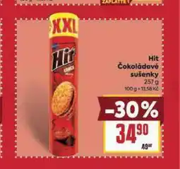 Billa Hit čokoládové sušenky nabídka