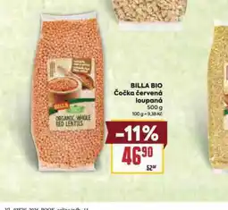 Billa Billa bio čočka červená loupaná nabídka