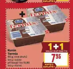 Billa Kunín termix nabídka