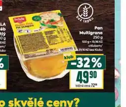 Billa Pan multigrano nabídka