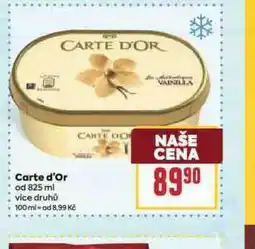 Billa Carte d´or nabídka