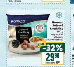 Billa Nowaco játrové knedlíčky nabídka