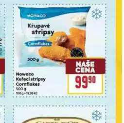 Billa Nowaco kuřecí stripsy cornflakes nabídka
