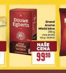 Billa Grand aroma mletá káva nabídka