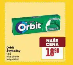 Billa Orbit žvýkačky nabídka