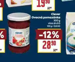 Billa Clever ovocná pomazánka nabídka