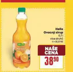 Billa Hello ovocný sirup nabídka