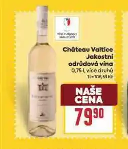 Billa Chateua valtice jakostní odrůdová vína nabídka