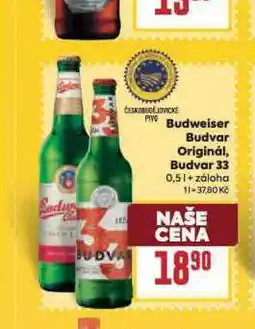 Billa Pivo budweiser budvar original nabídka