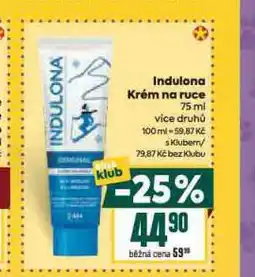 Billa Indulona krém na ruce nabídka
