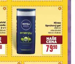Billa Nivea sprchový gel nabídka