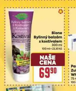Billa Bione bylinný balzám s kostivalem nabídka