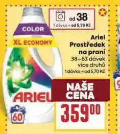 Billa Ariel prací prostředek nabídka