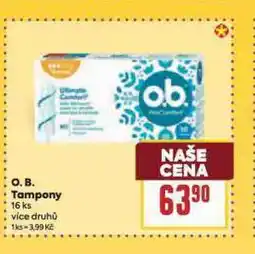 Billa O.b. tampony nabídka