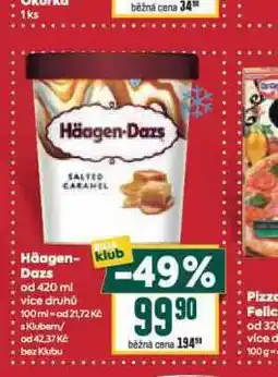 Billa Häagen dazs zmrzlina nabídka