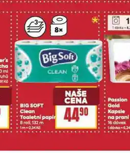 Billa Big soft clean toaletní papír nabídka