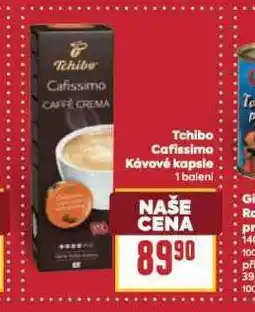 Billa Tchibo cafissimo kávové kapsle nabídka