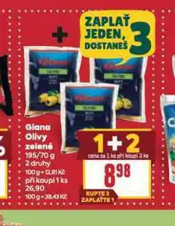 Billa Giana olivy zelené nabídka