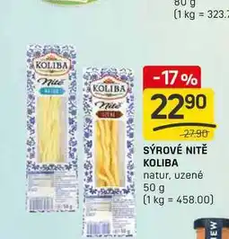 Flop SÝROVÉ NITĚ KOLIBA natur, uzené 50 g nabídka