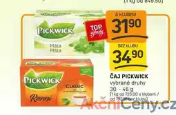 Flop ČAJ PICKWICK vybrané druhy 30 - 46 g nabídka