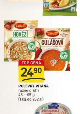 Flop POLÉVKY VITANA různé druhy 45-95 g nabídka