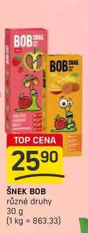 Flop ŠNEK BOB různé druhy 30 g nabídka
