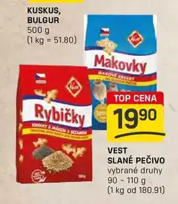 Flop VEST SLANÉ PEČIVO vybrané druhy 90-110 g nabídka