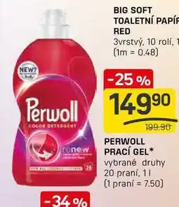 Flop PERWOLL PRACÍ GEL vybrané druhy 20 praní nabídka