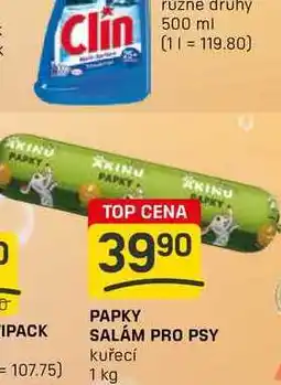 Flop PAPKY SALÁM PRO PSY kuřecí 1kg nabídka